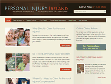 Tablet Screenshot of personalinjuryireland.com
